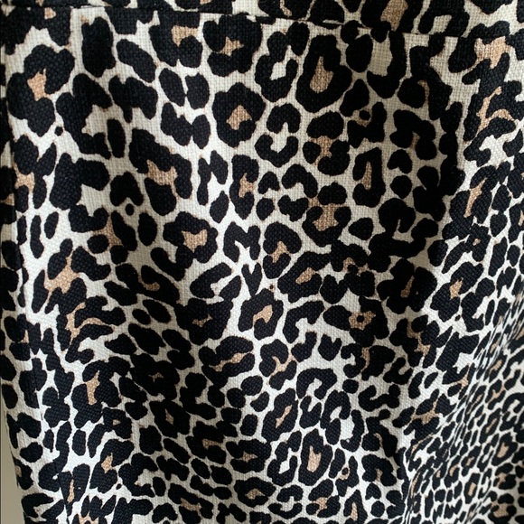 J. Crew Leopard Pencil Skirt in Black & Cream - Picture 2 of 4